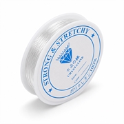 Smykketråd elastisk. Krystal klar. 0.5 mm